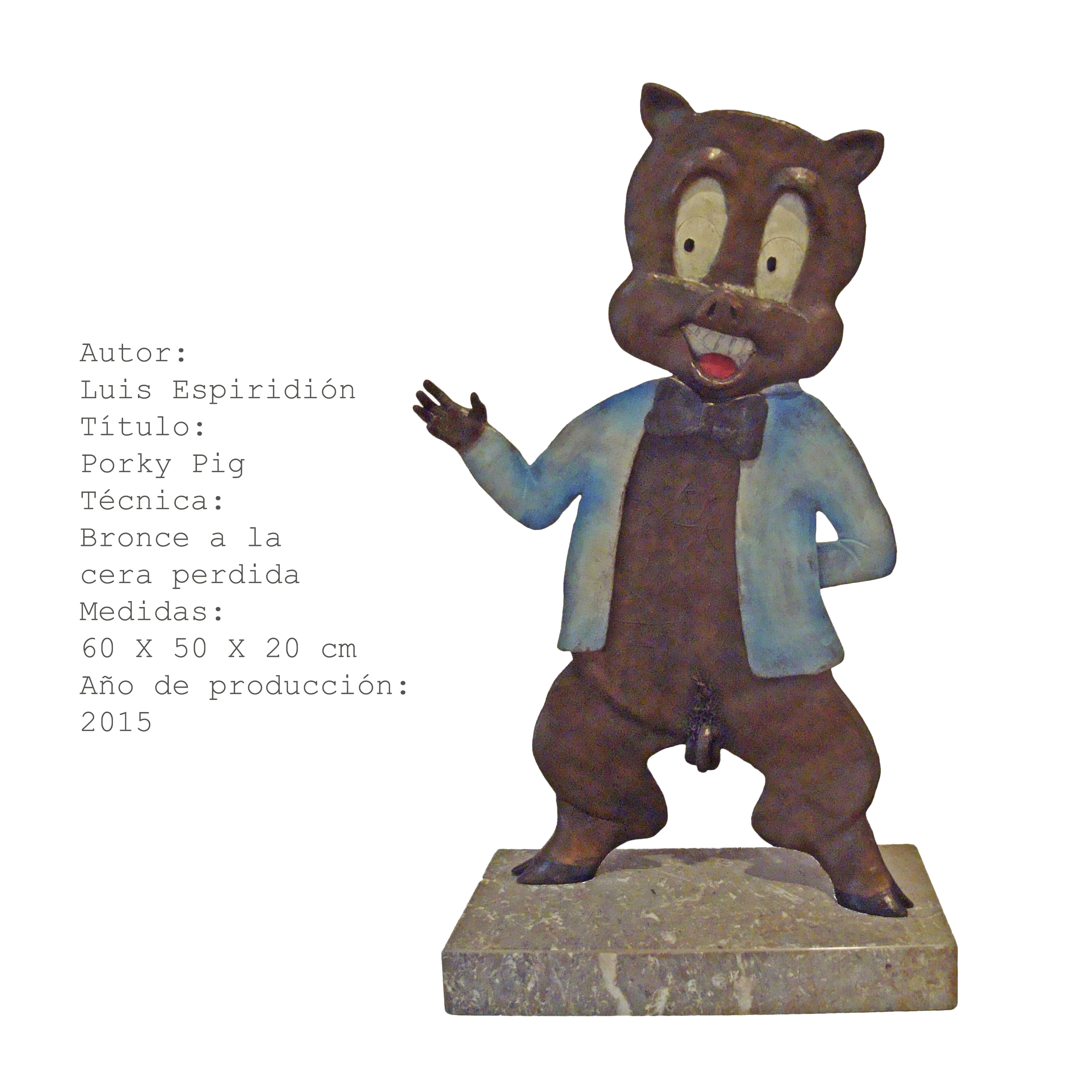 Porky — obra de Luis Espiridión con ficha técnica