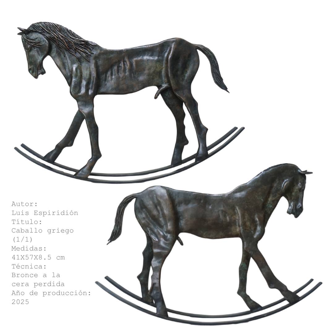Caballo griego — obra de Luis Espiridión con ficha técnica