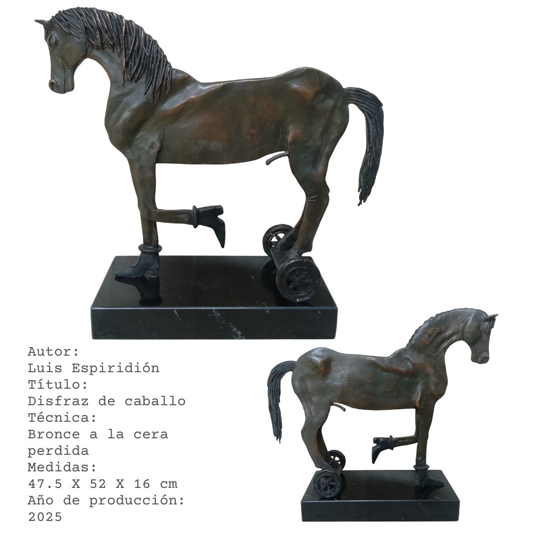 Disfraz de caballo — obra de Luis Espiridión con ficha técnica