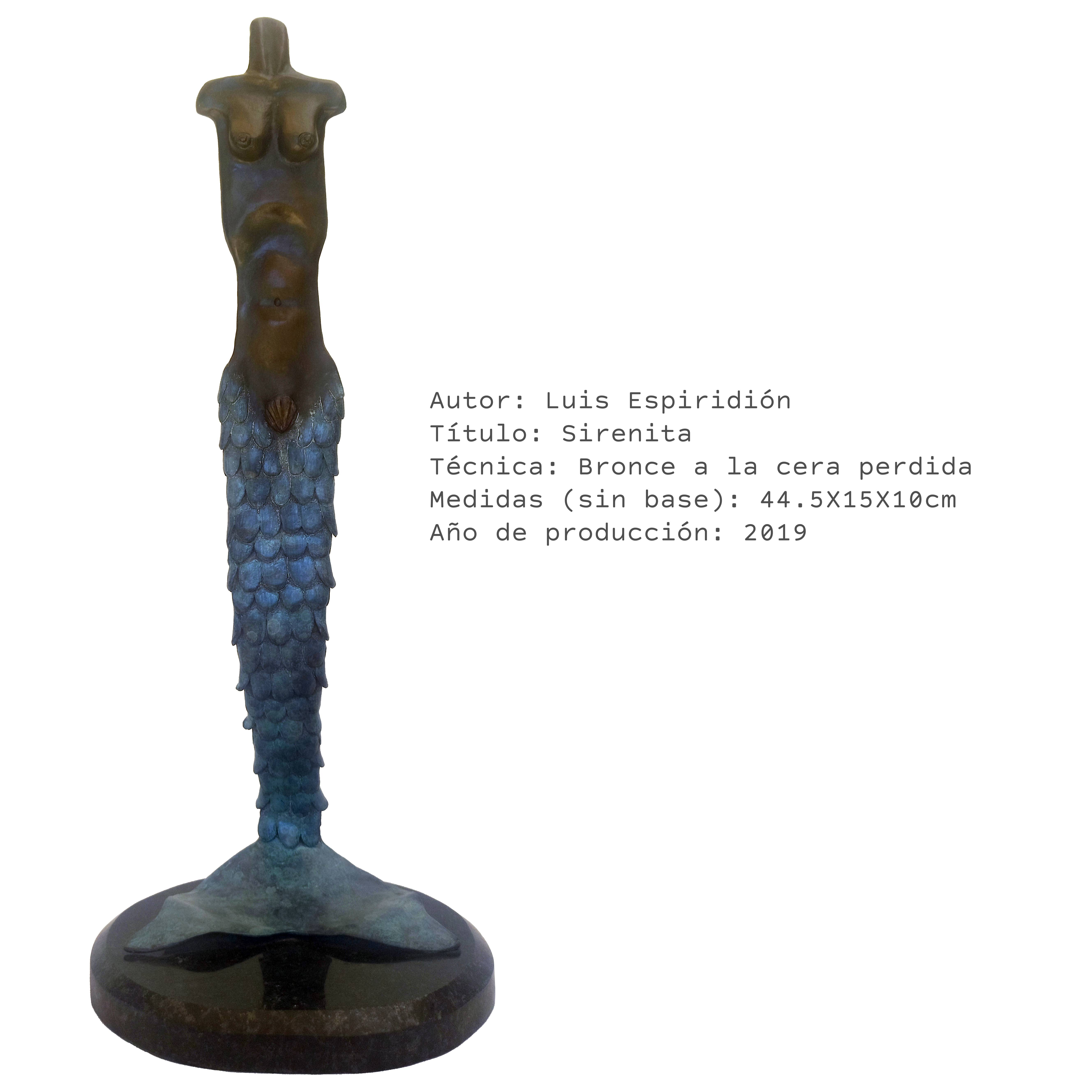 Sirenita — obra de Luis Espiridión con ficha técnica